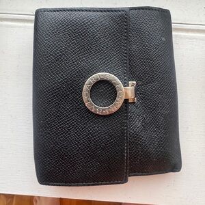 Gorgeous black billfold Bvlgari wallet small